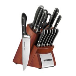 Tramontina - 14Pc Cutlery/Steak Knife Set - Black - Angle_Zoom