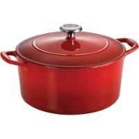 Tramontina - Gourmet Enameled Cast Iron 5.5-Quart Dutch Oven - Gradated Red - Angle_Zoom