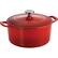 Angle. Tramontina - Gourmet Enameled Cast Iron 5.5-Quart Dutch Oven - Gradated Red.