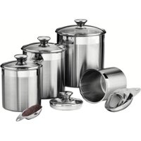 Tramontina - Gourmet 8-Piece Canister & Scoops Set - Fine Satin - Angle_Zoom