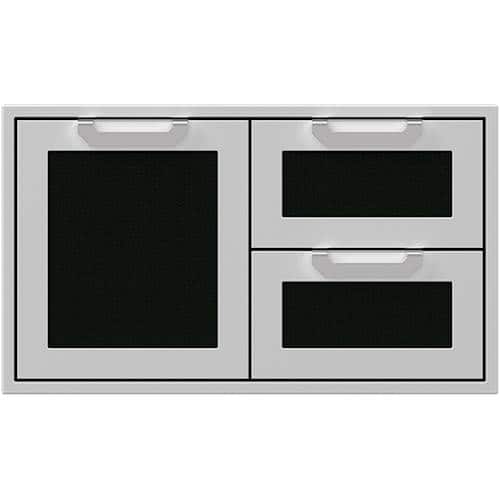 Hestan - AGSDR Series 36" Double Drawer and Storage Door Combination - Stealth - Front_Zoom