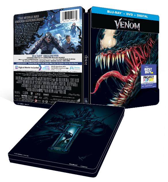  Venom [SteelBook] [Includes Digital Copy] [Blu-ray/DVD] [Only @ Best Buy] [2018]
