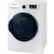 Left. Samsung - 4.0 Cu. Ft. Stackable Electric Dryer with Ventless Heat Pump - White.