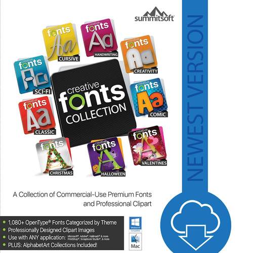 Summitsoft - The Creative Fonts Collection - Mac, Windows [Digital]