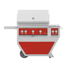 Alt View 12. Hestan - Deluxe Gas Grill - Red.