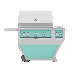 Alt View 12. Hestan - Deluxe Gas Grill - Turqouise.