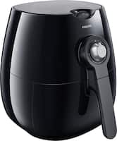 Philips - Viva Collection Analog Air Fryer - Black - Front_Zoom