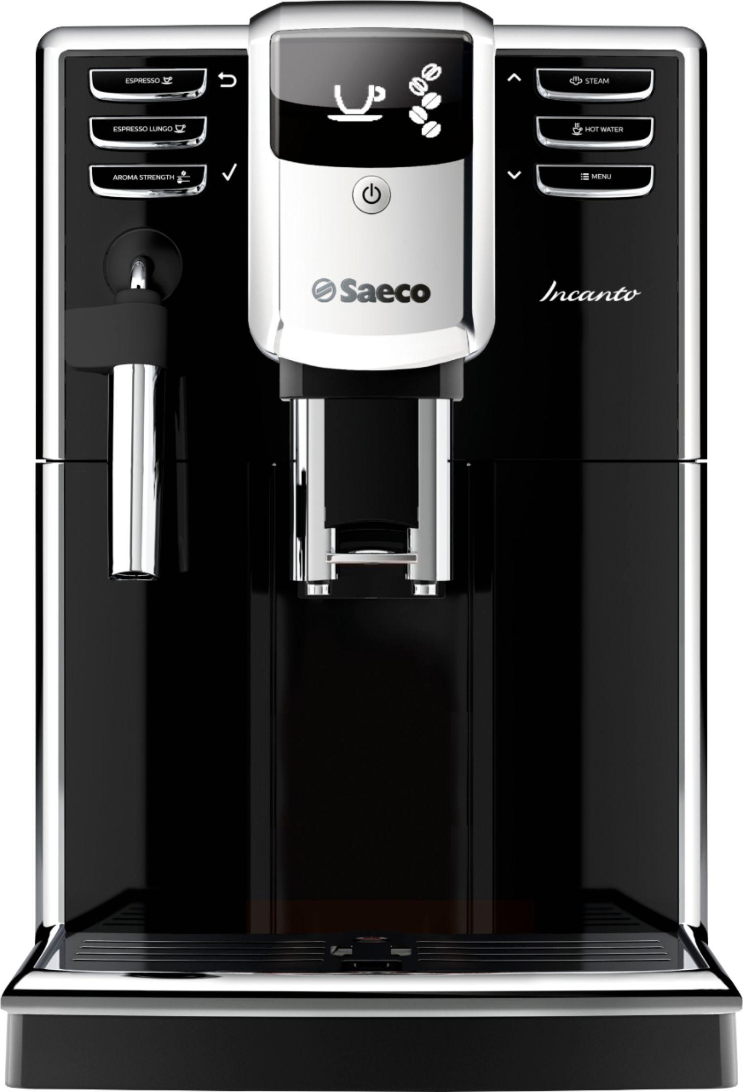 Saeco Incanto Espresso Machine with 15 bars of pressure, Milk Frother and  intergrated grinder Black HD8911/48 - Best Buy