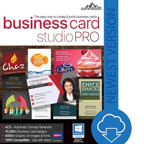 Summitsoft - Business Card Studio Pro - Windows [Digital]