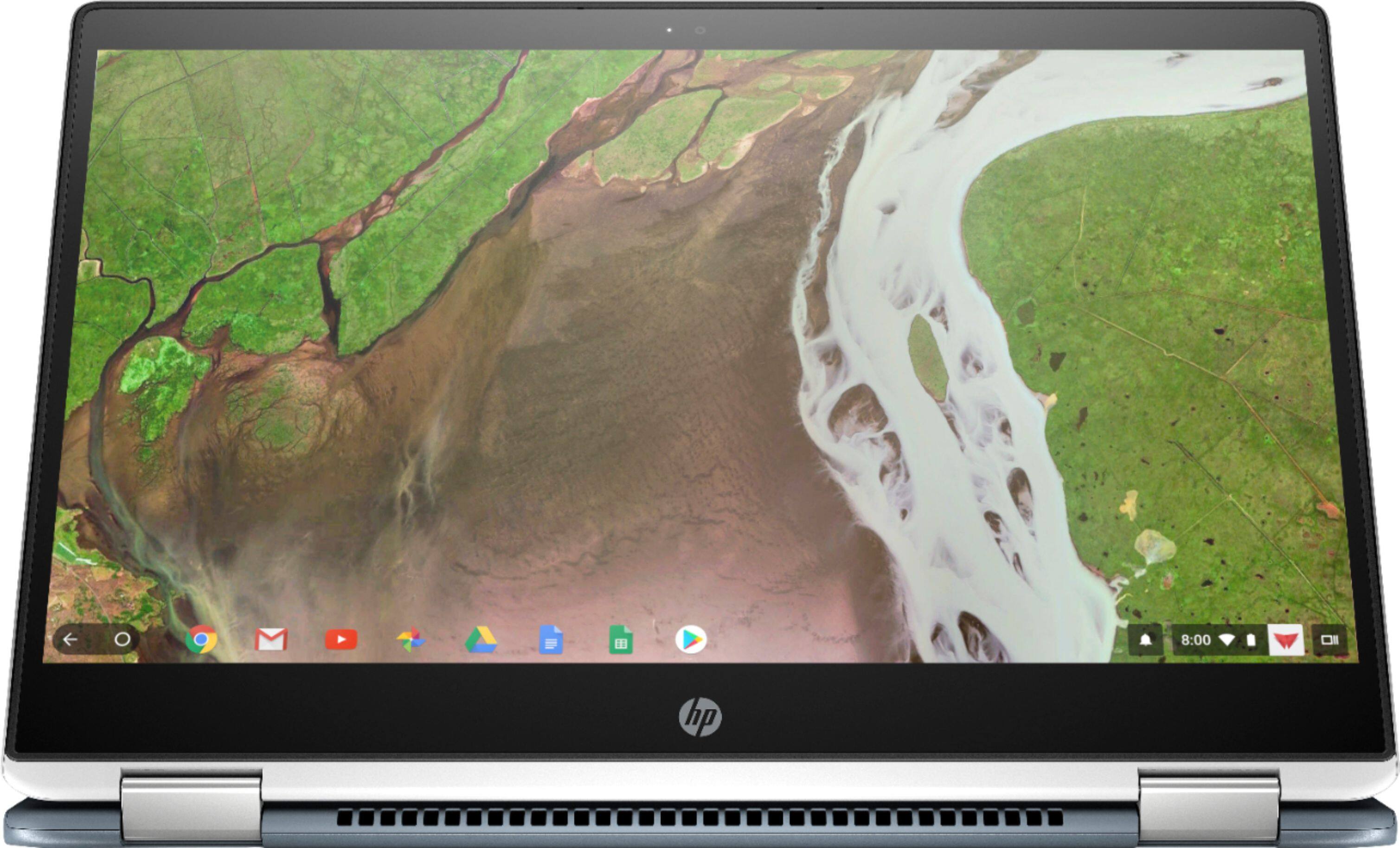 Alt View 11. HP - 2-in-1 14" Touch-Screen Chromebook - Intel Core i3 - 8GB Memory - 64GB eMMC Flash Memory - White.