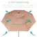 3-Tier Vented Top
Three openings allow hot air to escape and winds to pass through for overall stability & ideal relaxation