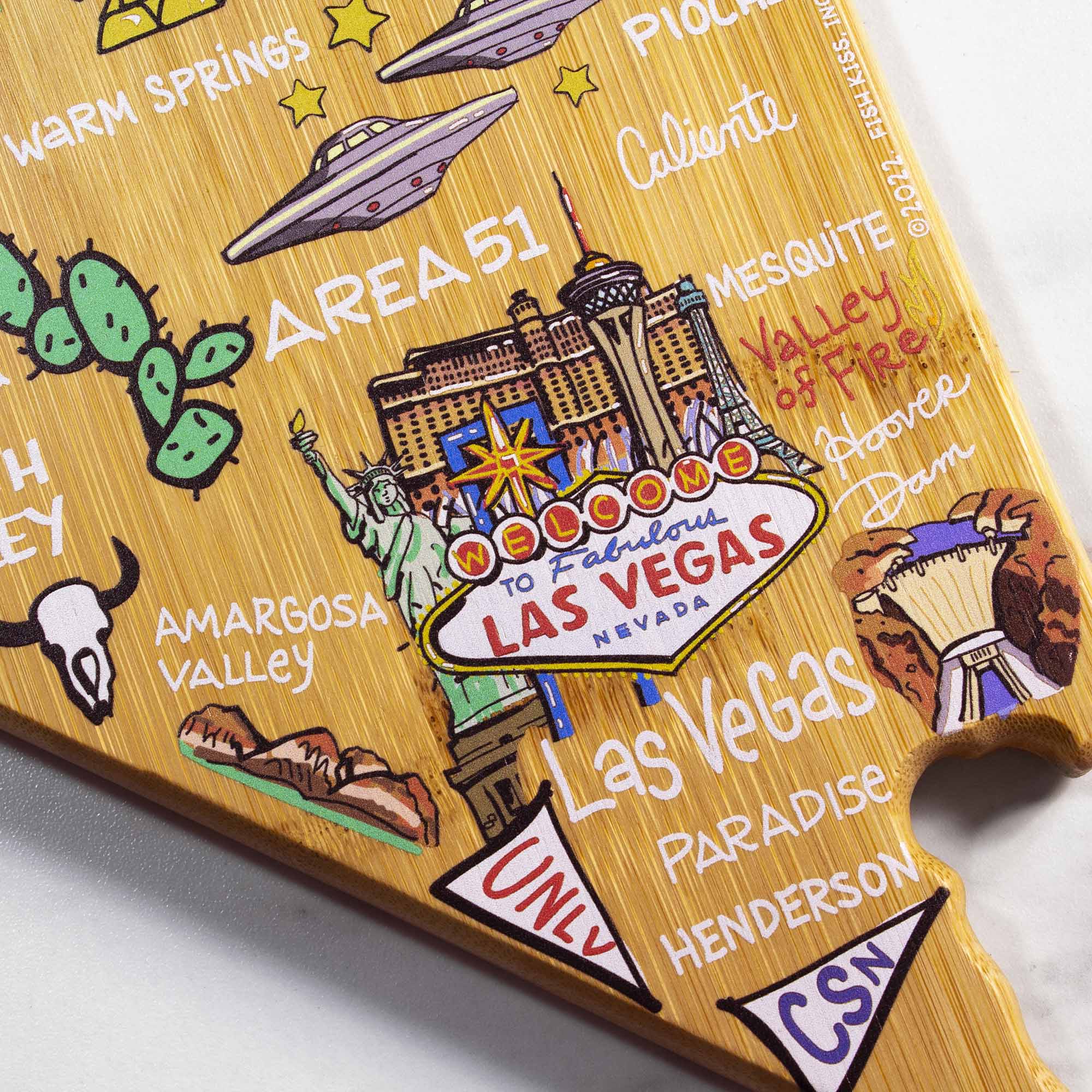 Warm Springs  
Area 51  
Pioche  
Caliente  
Mesquite  
Valley of Fire  
Hoover Dam  
Amargosa Valley  
Las Vegas  
Paradise  
Henderson  
UNLV  
CSN  
Welcome to Fabulous Las Vegas Nevada