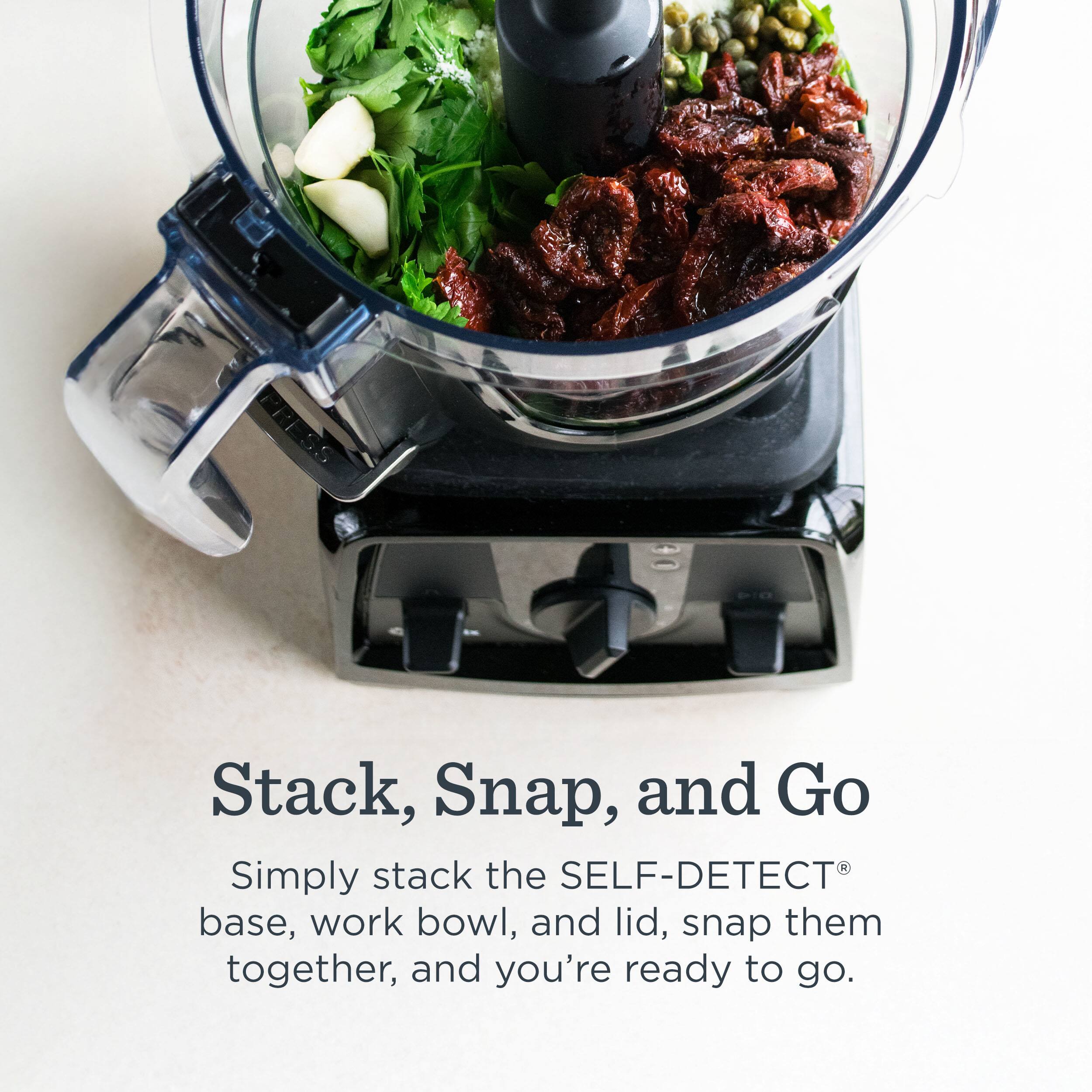 Stack, Snap, and Go

Simply stack the SELF-DETECT® base, work bowl, and lid, snap them together, and you're ready to go.
