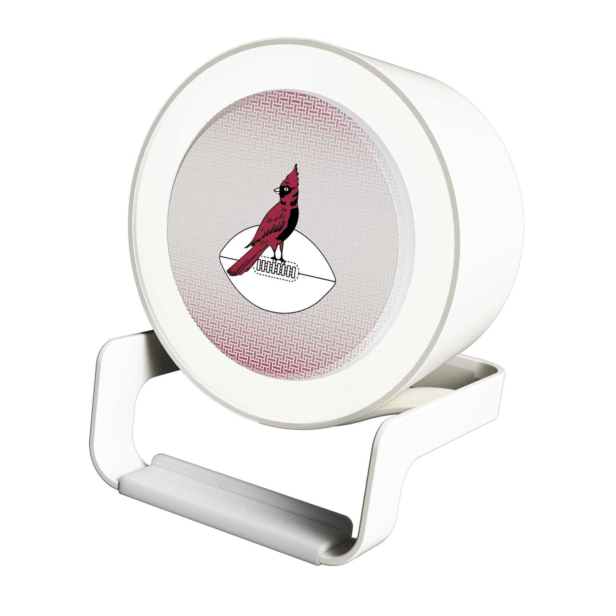 Keyscaper - Chicago Cardinals Linen Print Nightlight Charger & Bluetooth Speaker - White
