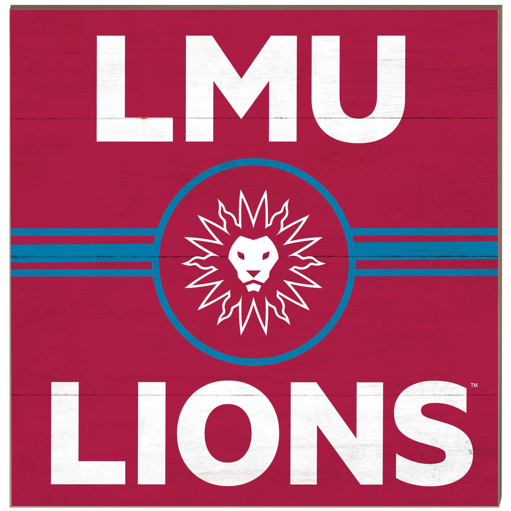 Jardine - Loyola Marymount Lions 10'' x 10'' Retro Team Plaque - Maroon