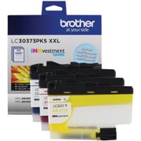 Brother - LC30373PKS 3-Pack Super High-yield INKvestment Tank Ink Cartridges - Cyan/Magenta/Yellow - Front_Zoom