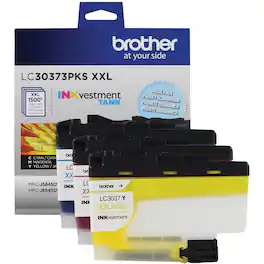 Brother - LC30373PKS 3-Pack Super High-yield INKvestment Tank Ink Cartridges - Cyan/Magenta/Yellow
