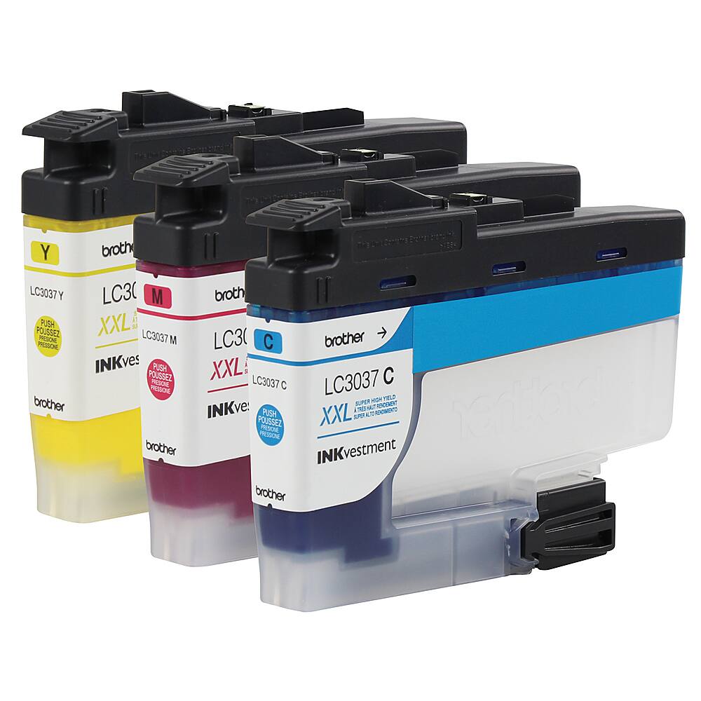 Alt View 12. Brother - LC30373PKS 3-Pack Super High-yield INKvestment Tank Ink Cartridges - Cyan/Magenta/Yellow.