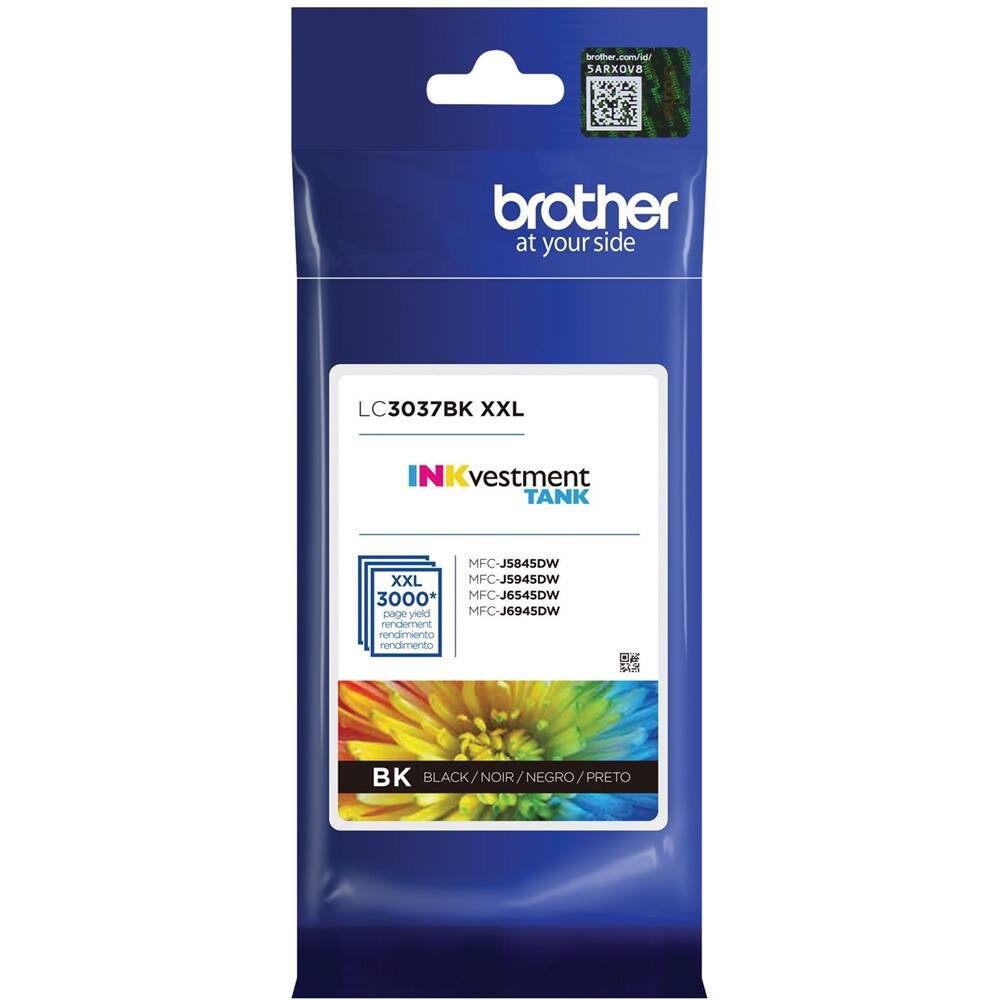 Brother LC3037BK XXL Super High-Yield INKvestment Tank Ink Cartridge ...