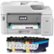 Front Zoom. Brother - INKvestment Tank MFC-J5845DW XL Wireless Color All-In-One Inkjet Printer - White/Gray.