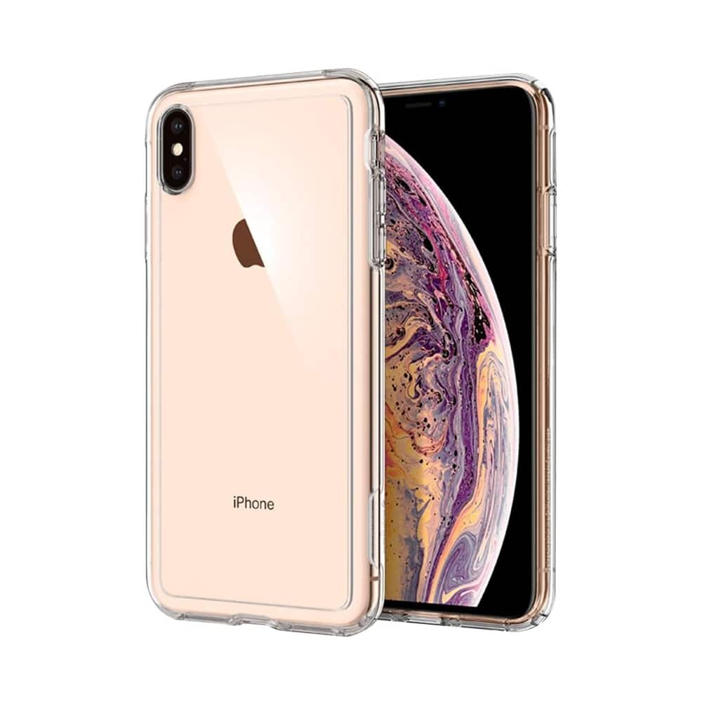 slim armor crystal case for apple iphone xs max - crystal clear