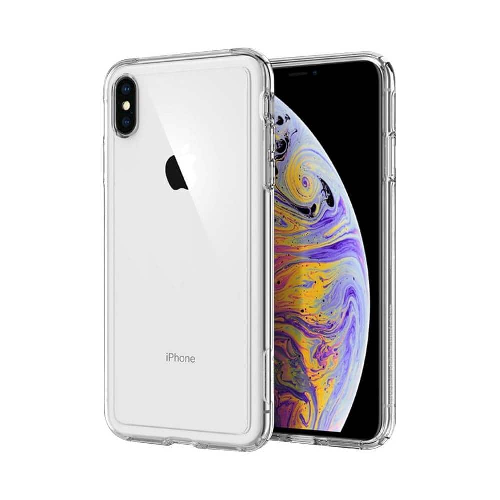 slim armor crystal case for apple iphone xs max - crystal clear