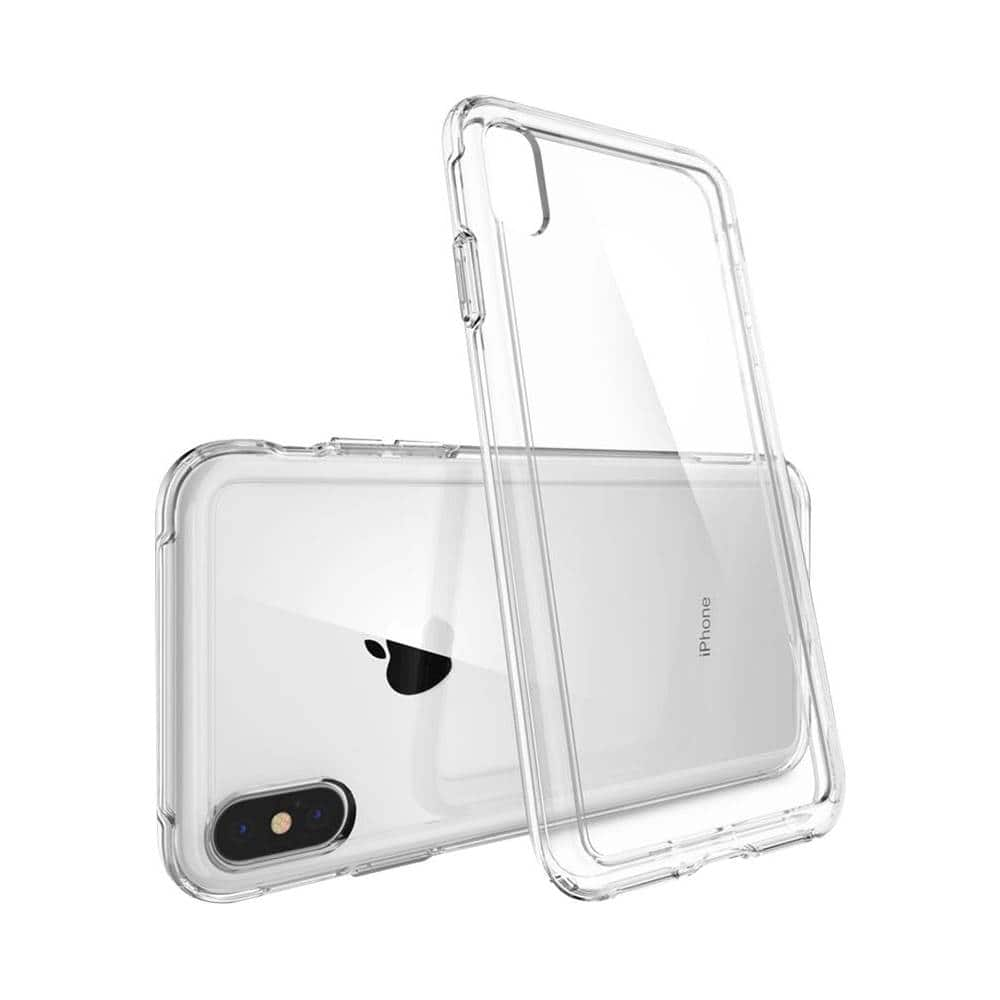 slim armor crystal case for apple iphone xs max - crystal clear