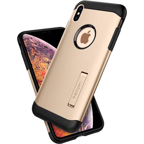 slim armor case for apple iphone xs - champagne gold