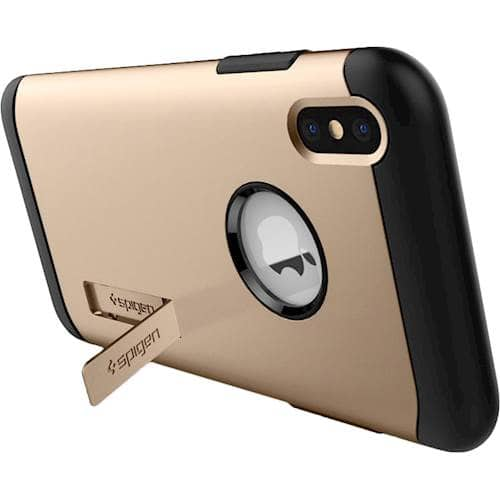 slim armor case for apple iphone xs - champagne gold