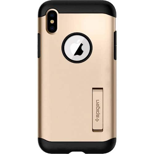 slim armor case for apple iphone xs - champagne gold