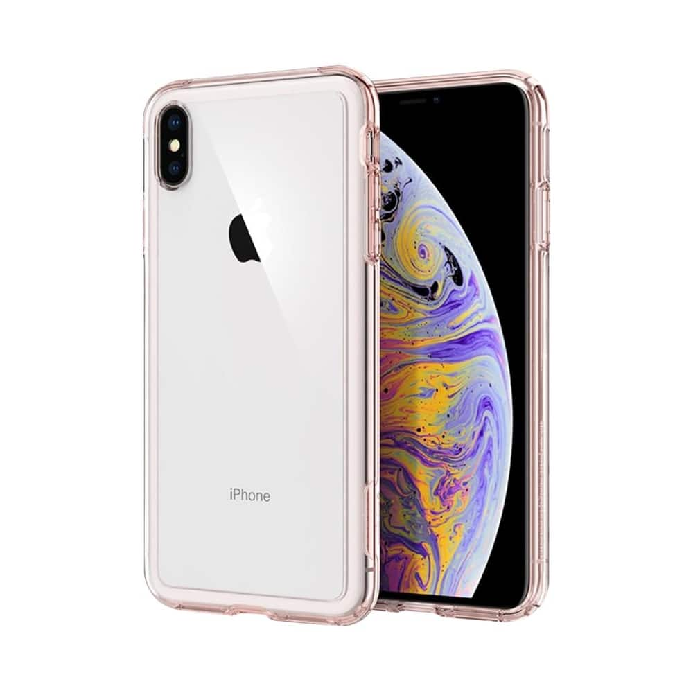 slim armor crystal case for apple iphone xs max - crystal rose