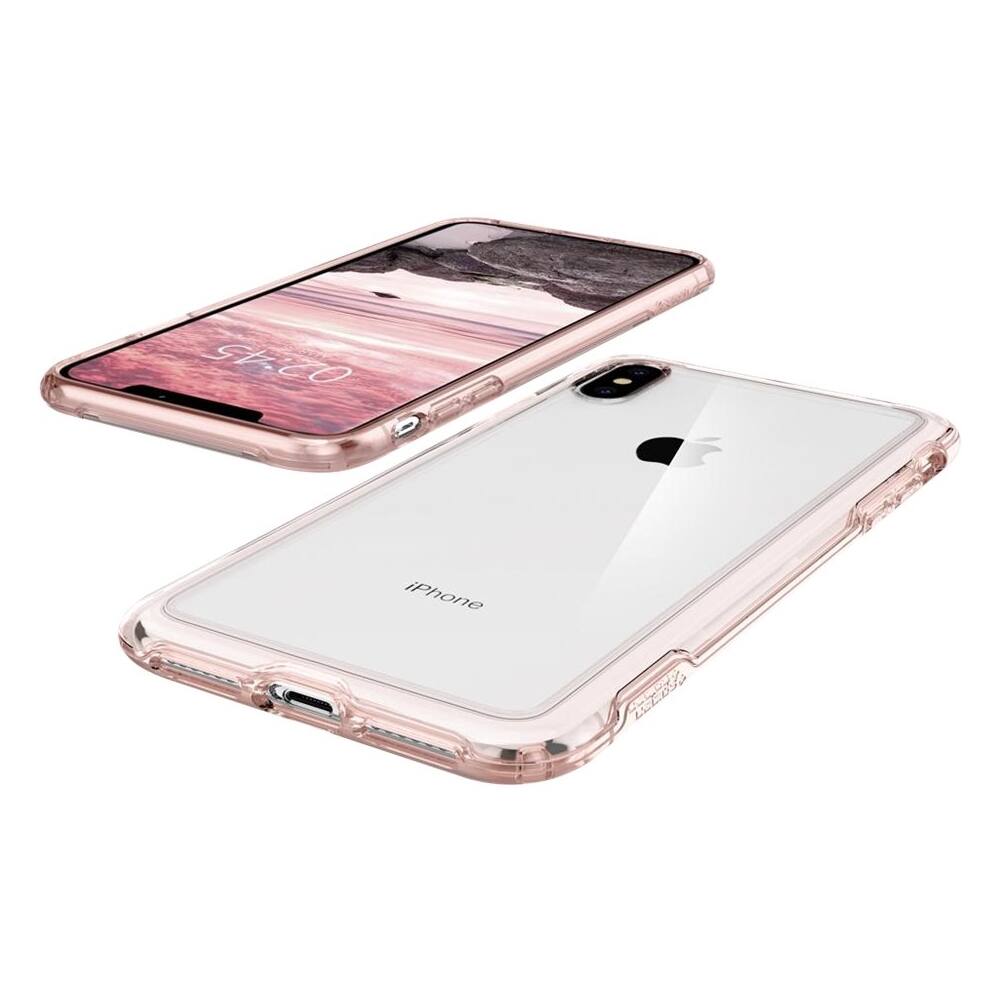 slim armor crystal case for apple iphone xs max - crystal rose