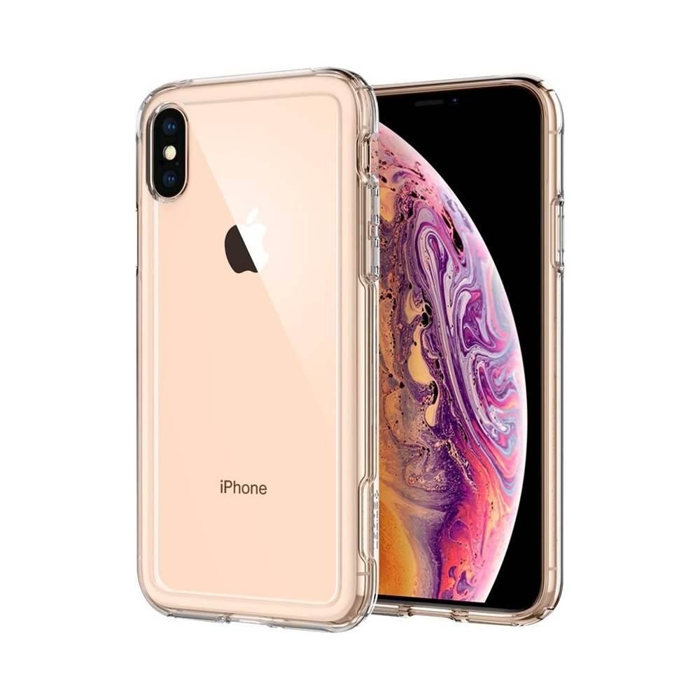 slim armor crystal case for apple iphone xs - crystal clear