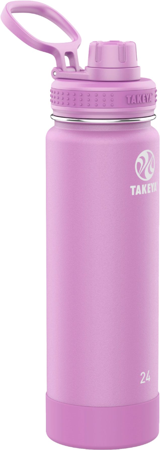 18oz Takeya Actives Insulated Stainless Water Bottle with Insulated Spout Lid Violet 
