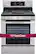 Alt View 12. LG - 5.4 Cu. Ft. Freestanding Gas True Convection Range with EasyClean and PrintProof Finish - Stainless Steel.