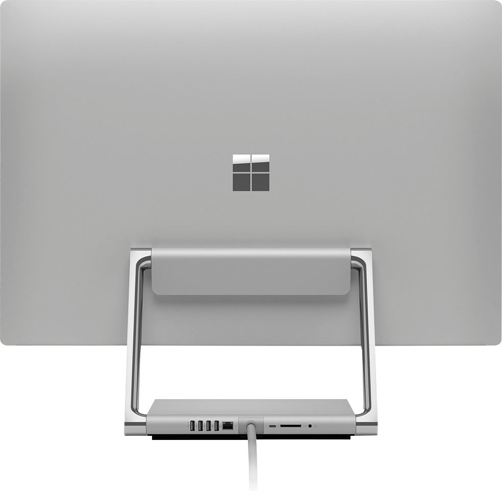 Back View: Microsoft - Surface Studio 2 - 28" Touch-Screen All-In-One - Intel Core i7 - 32GB Memory - 1TB Solid State Drive (Latest Model) - Platinum