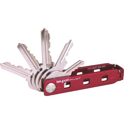 Pivot - Key Organizer with KeyportID Lost and Found Service - Red