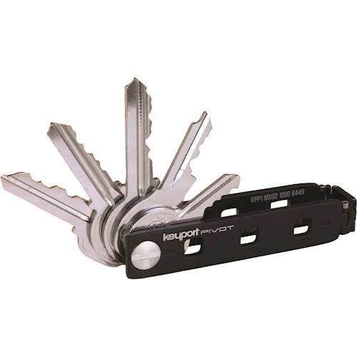  Pivot - Key Organizer with KeyportID Lost and Found Service - Black