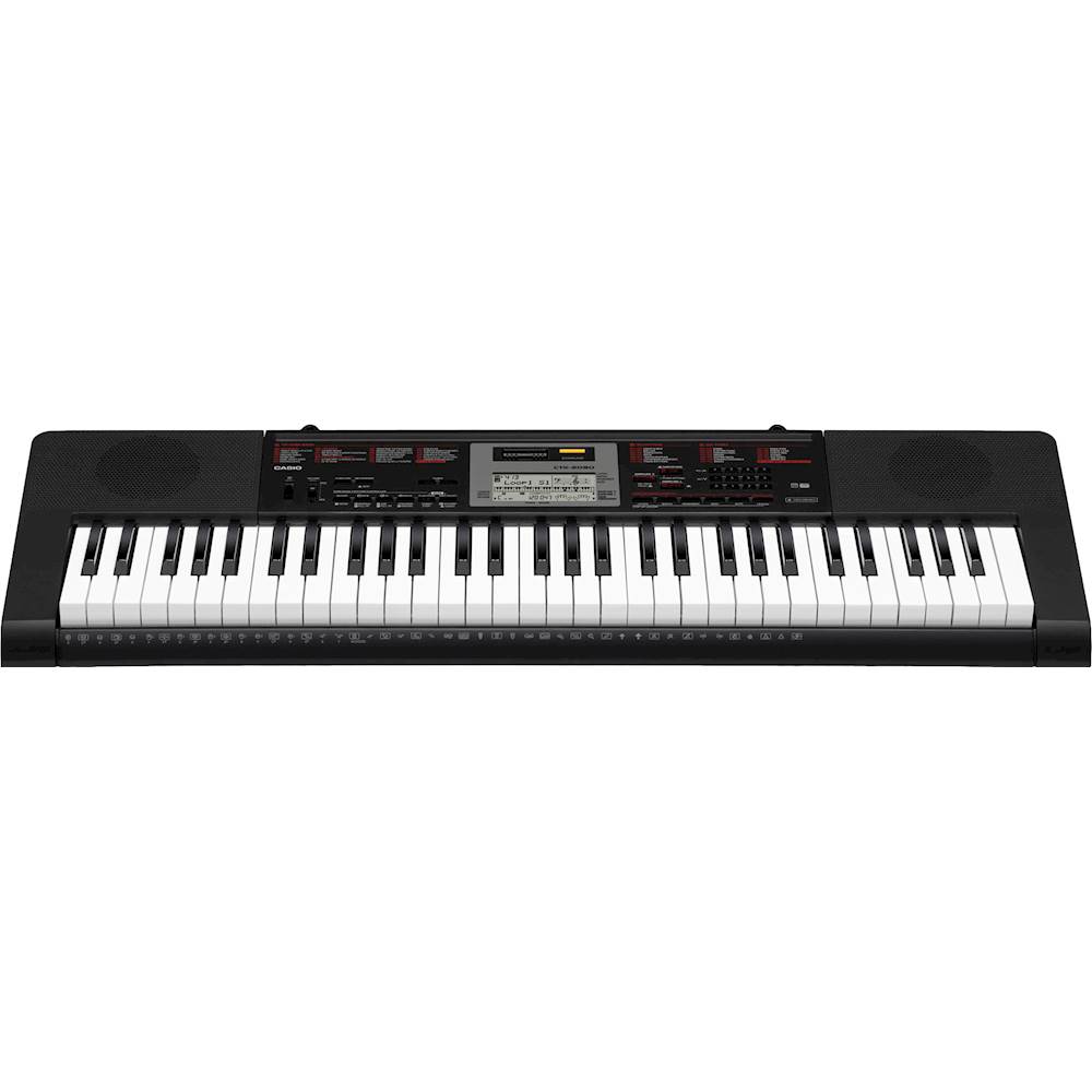 ubehag Broom hylde Casio Portable Keyboard with 61 Piano-Style Keys Black CAS CTK2090 PPK -  Best Buy