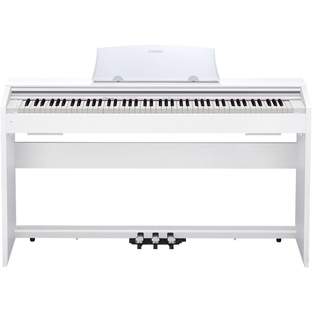 udvande Stien Sociologi Casio Full-Size Keyboard with 88 Fully-Size Velocity-Sensitive Keys White  wood CAS PX770 WH - Best Buy