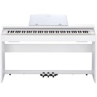 Casio - Full-Size Keyboard with 88 Fully-Size Velocity-Sensitive Keys - White wood - Front_Zoom