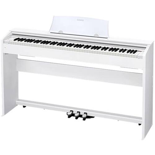 Alt View 11. Casio - PX-770 Keyboard with 88 Velocity-Sensitive Keys - White wood.