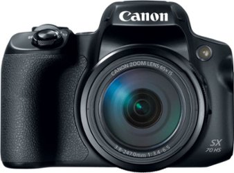 Canon - PowerShot SX70 HS 20.3-Megapixel Digital Camera - Black - Front_Zoom
