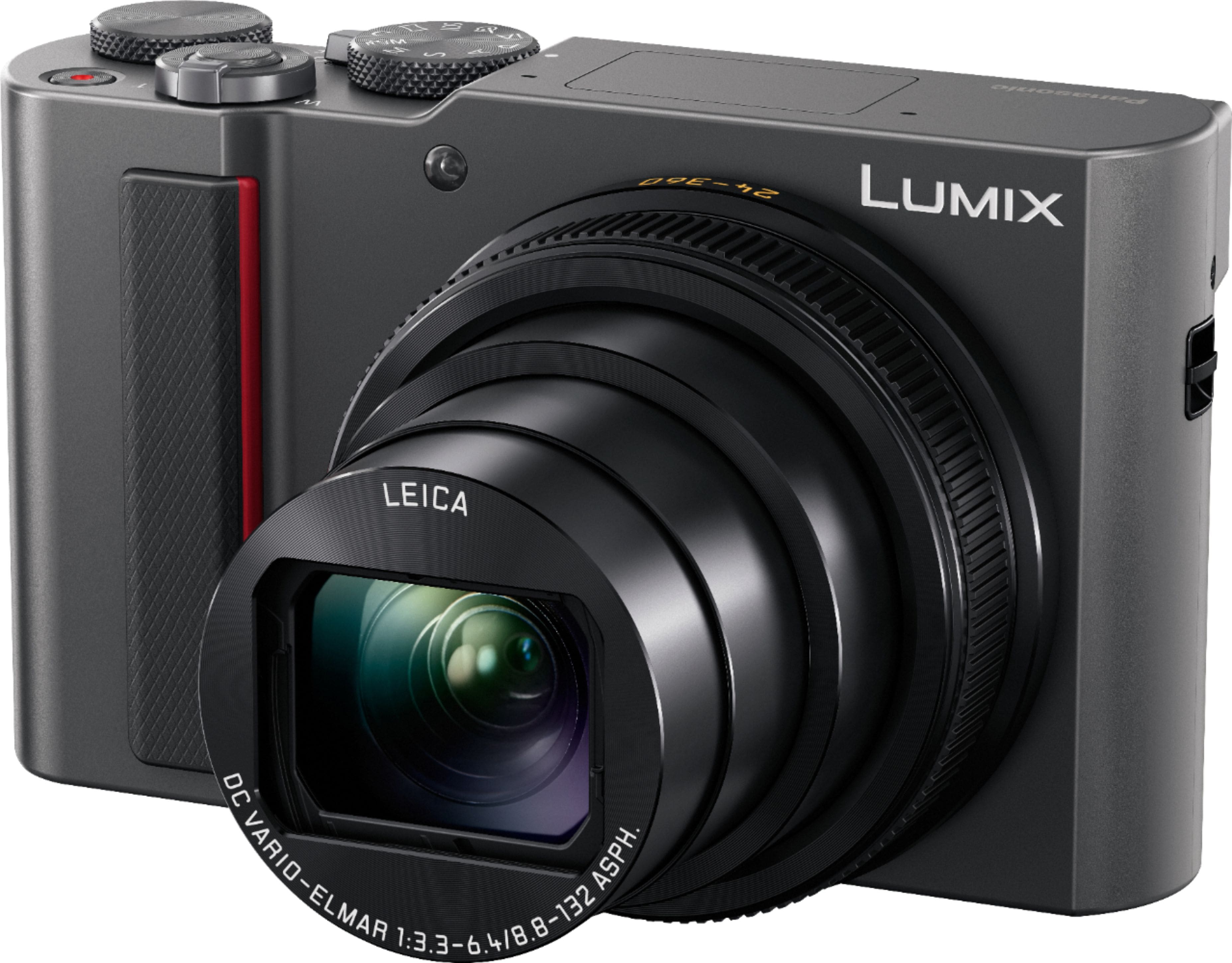 Best Buy: Panasonic Lumix DC-ZS200 20.1-Megapixel Digital Camera Silver ...