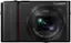 Front. Panasonic - Lumix DC-ZS200 20.1-Megapixel Digital Camera - Black.