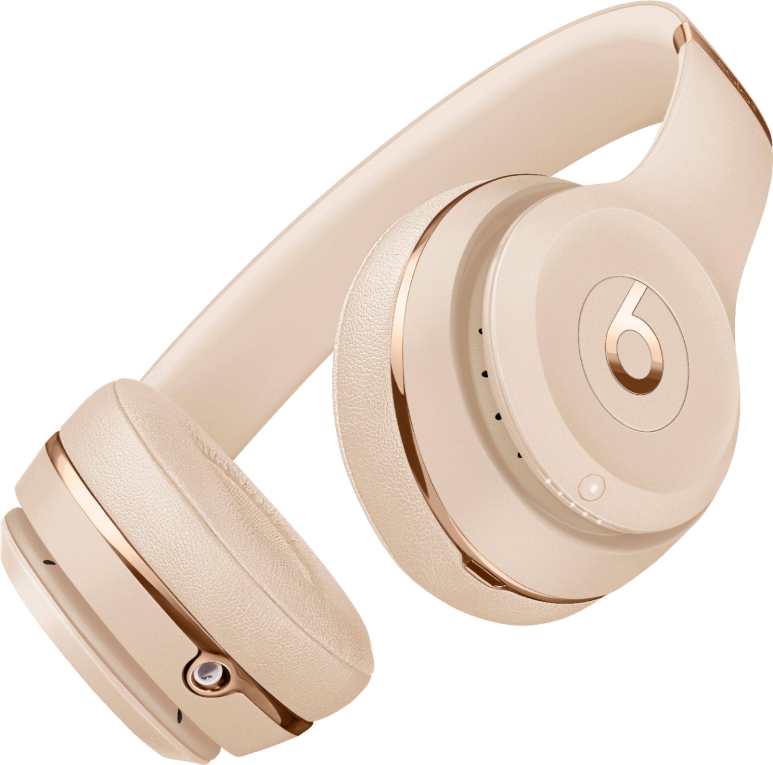 Best Buy Beats Solo3 Wireless Headphones Satin Gold MUH42LL A