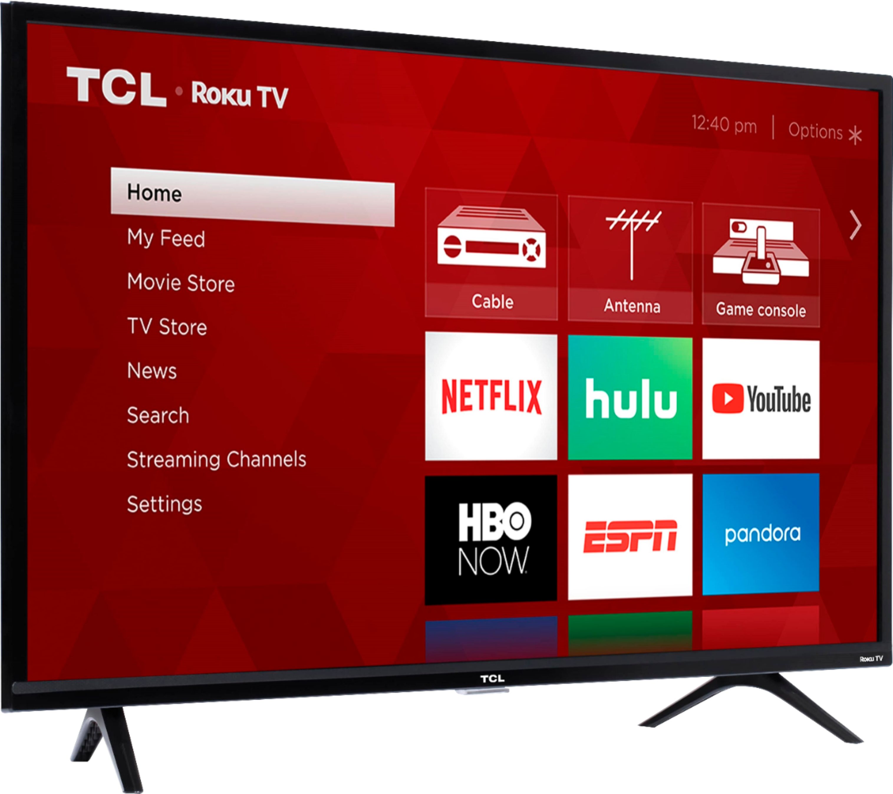 Angle View: TCL - 40" Class 3-Series LED Full HD Smart Roku TV