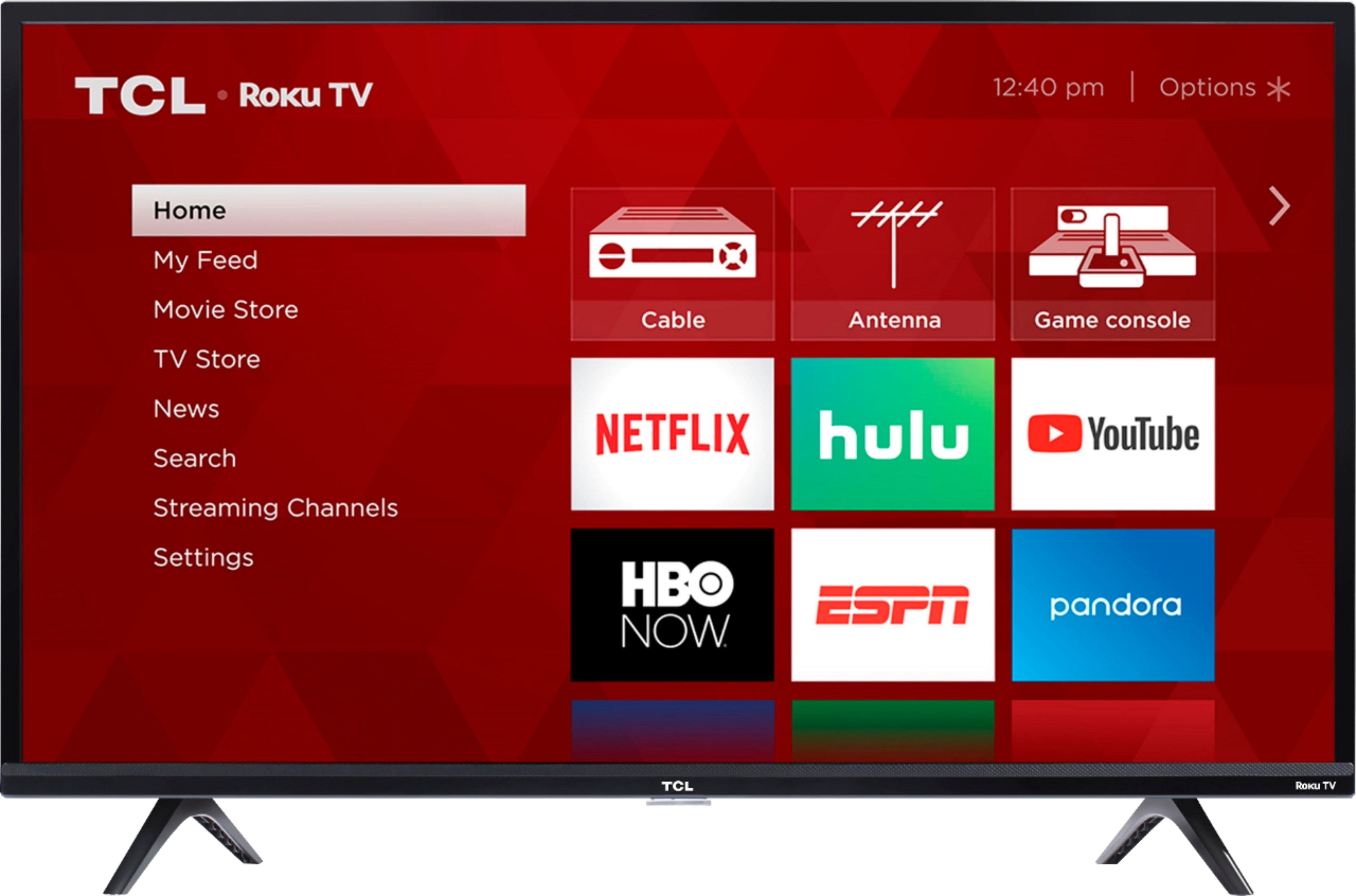 Tcl 40 Class 3 Series Led Full Hd Smart Roku Tv 40s325 Best Buy