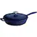 Angle. Tramontina - Gourmet Enameled Cast Iron 10" Skillet - Gradated Cobalt.