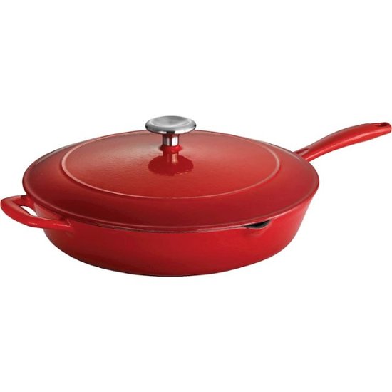 Tramontina Gourmet Enameled Cast Iron 12 Skillet Gradated Red 80131058ds Best Buy 